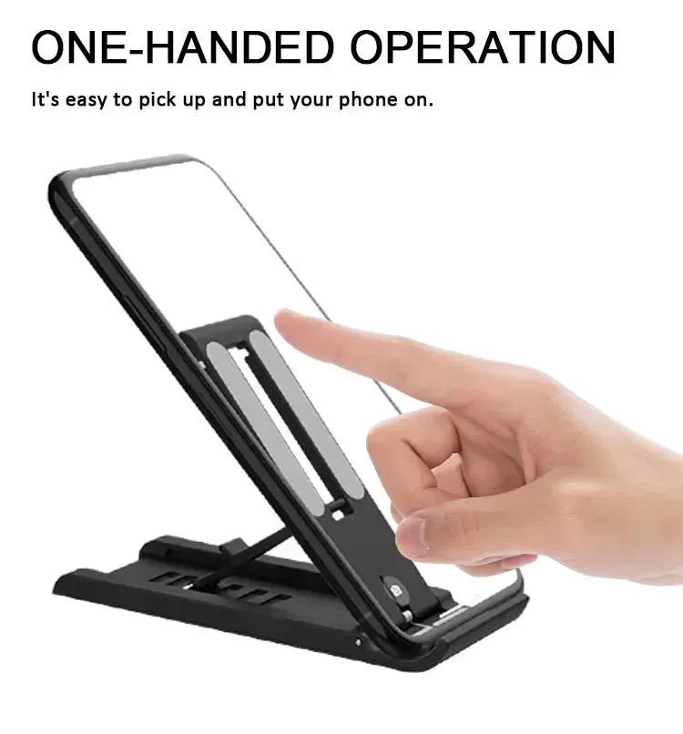Desktop Foldable Phone Holder Stand Portable Tablet Stand Desk Lazy Bracket For iPhone 13 Pro iPad Mobile Phone Tablet below 12