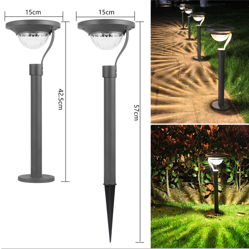 Solar Pathway Lights Outdoor Solar Garden Light Landscape Path Lighting Waterproof Auto On/Off for Yard Lawn Driveway Decor Lamp