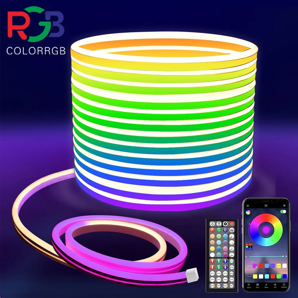 NIESAMOWITY KLIMAT NA JEDNO KLIKNIĘCIE W TWOIM POKOJU!
💡 **LED Taśmy – stwórz klimat w kilka sekund!**

Zmień każde pomieszczenie w nowoczesną, kolorową przestrzeń 🌈
Łatwy montaż, pilot lub aplikacja, milion