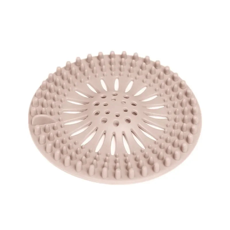 2Pcs Round Silicone Drain Hair Catcher, Kitchen Sink Strainer Bathroom Shower Bath Stopper Drain Cover Hair Trap for Kitchen