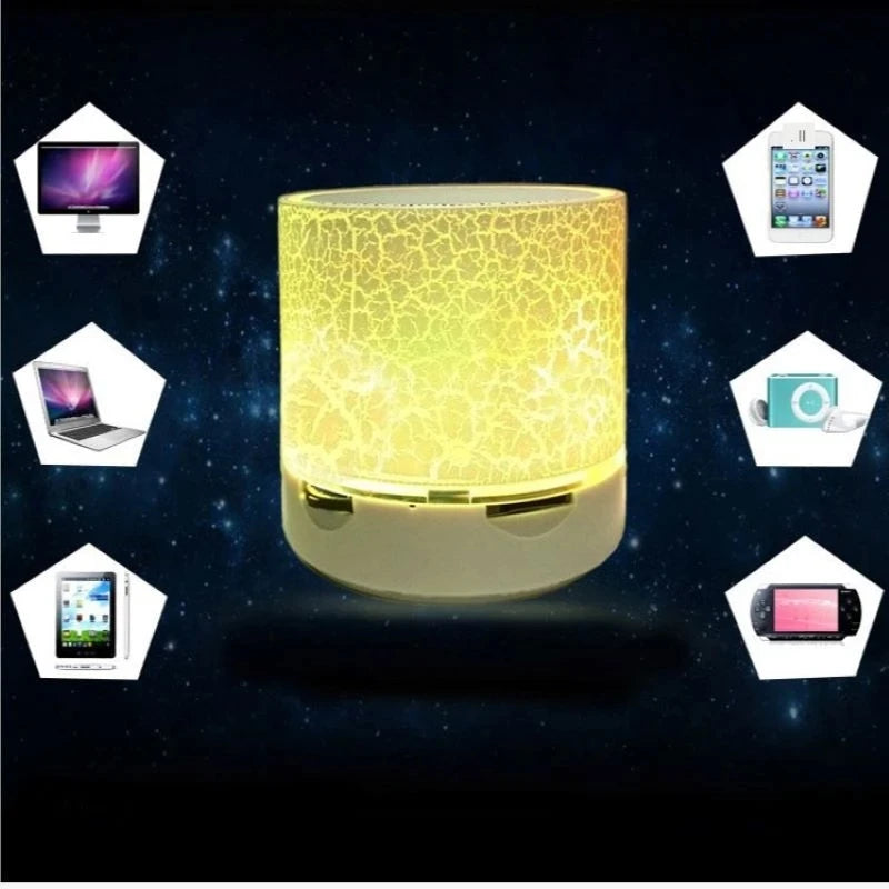 Mini Portable Wireless Bluetooth Speaker Sound Music Box Blutooth With LED Lights For PC Phone Subwoofer Bluetooth HiFi Speaker