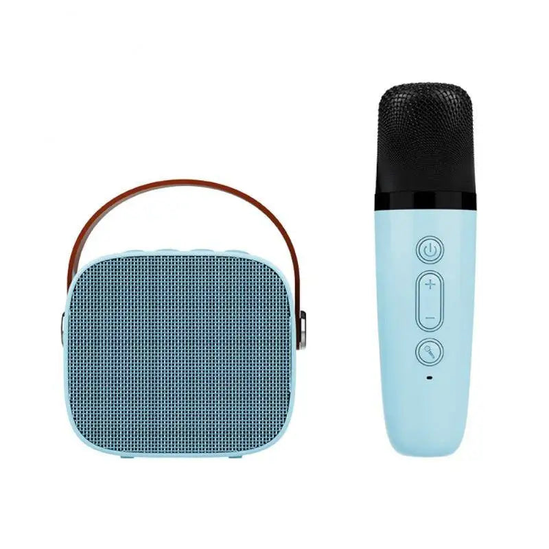 Mini Karaoke Machine for Kids and Adults Portable Speaker With 1-2 Wireless Microphone for Home KTV Birthday Party Holiday Gifts