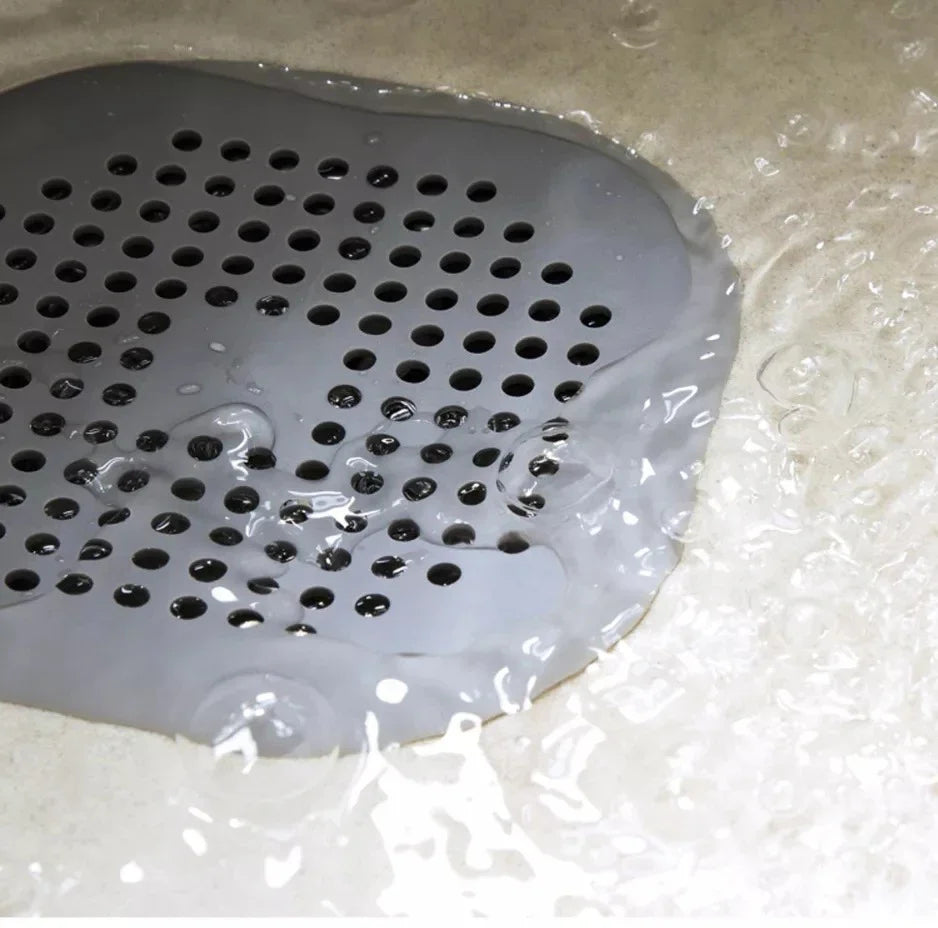 1/2/4pcs Silicone Drain Hair Catcher with Suction Cup Shower Bathtub Drain Strainer Hair Filter Drain Sink Strainer
