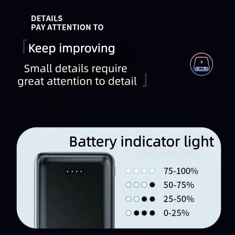 New 20000mAh Power Bank Portable USB Charger Fast Charging External Battery Pack Heating Vest Jacket Scarf Socks Glove Equipment