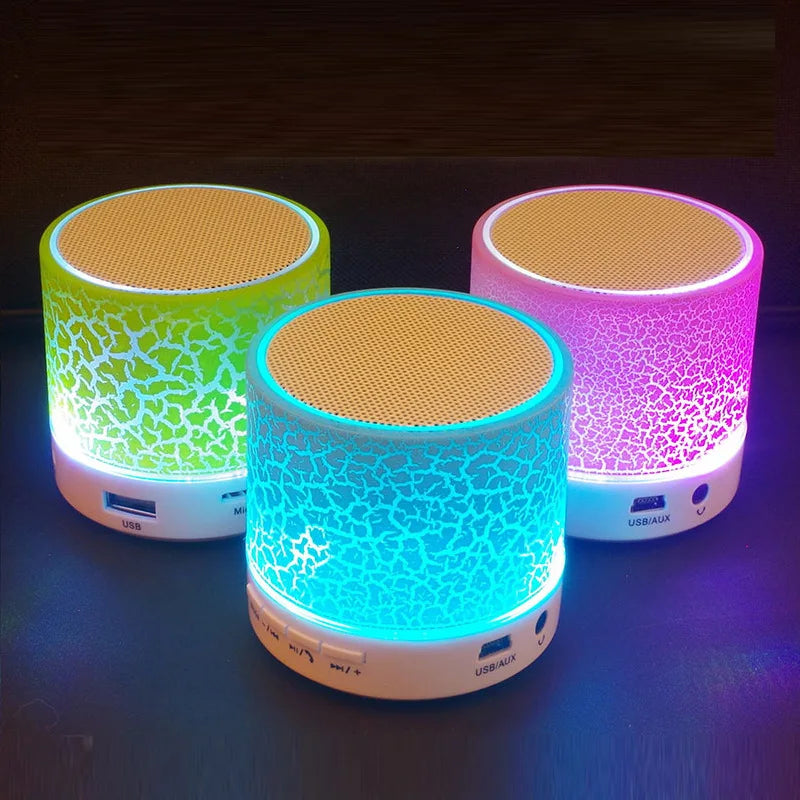 Mini Portable Wireless Bluetooth Speaker Sound Music Box Blutooth With LED Lights For PC Phone Subwoofer Bluetooth HiFi Speaker