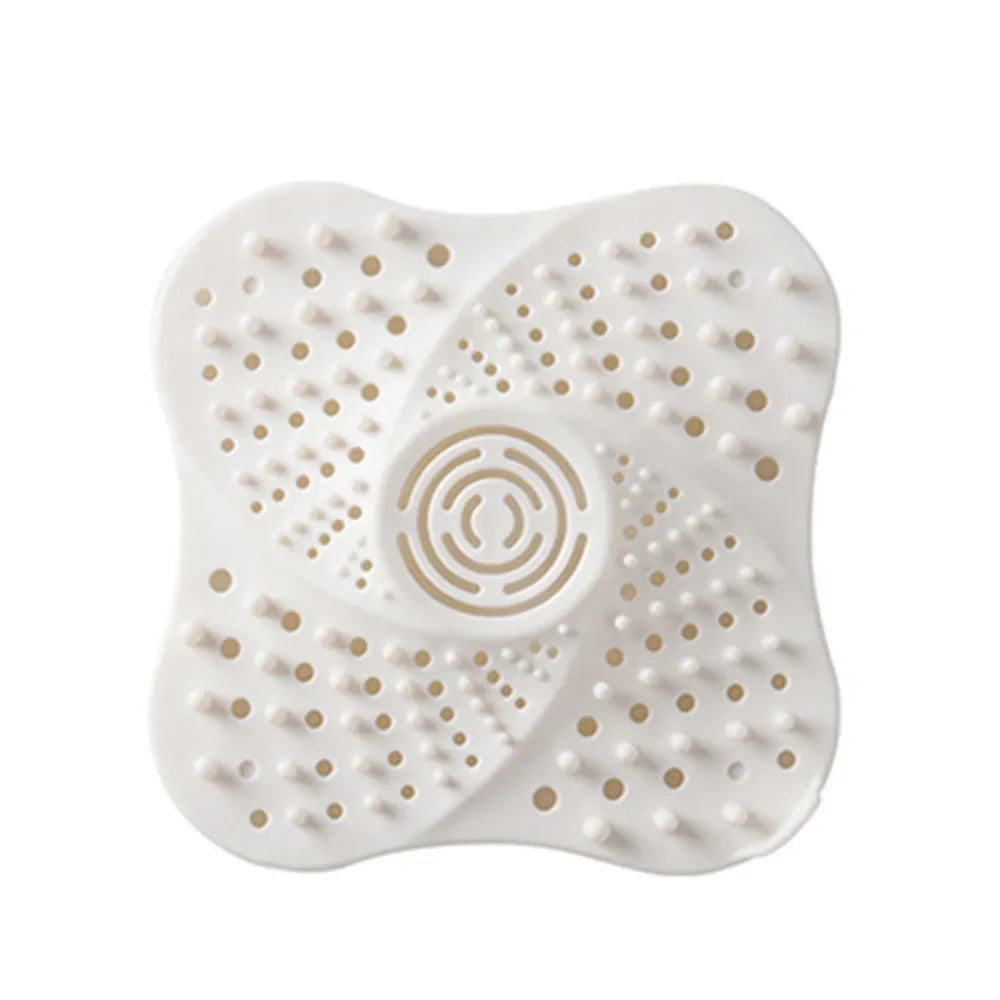 2Pcs Round Silicone Drain Hair Catcher, Kitchen Sink Strainer Bathroom Shower Bath Stopper Drain Cover Hair Trap for Kitchen