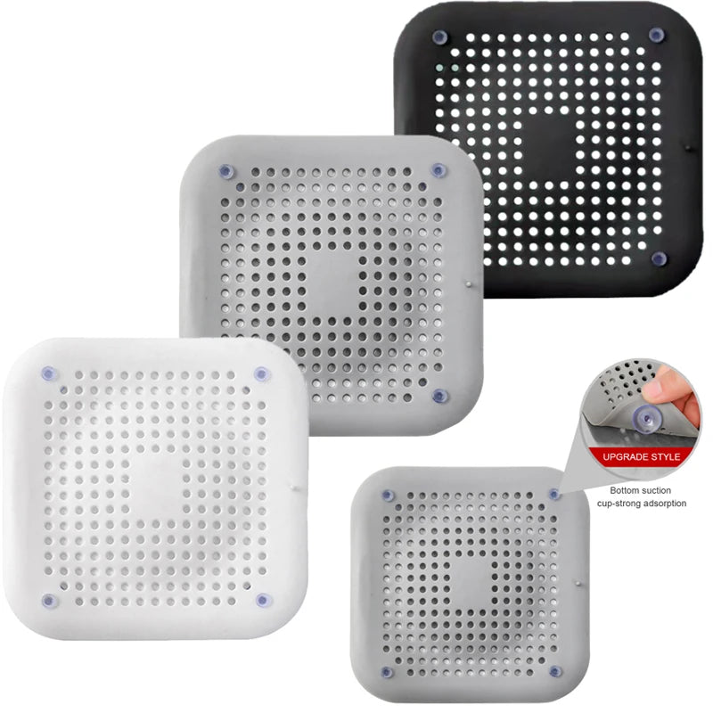 2pcs Silicone Drain Hair Catcher Shower Bathtub Drain Strainer Hair Filter Drain Kitchen Sink Strainer Bathroom Accessories