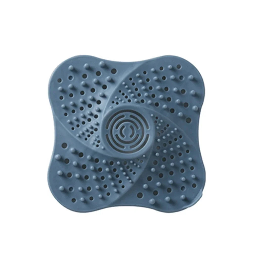 2Pcs Round Silicone Drain Hair Catcher, Kitchen Sink Strainer Bathroom Shower Bath Stopper Drain Cover Hair Trap for Kitchen