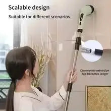 Wireless Electric Spin Scrubber, Multifunctional Cordless Rotating Brush for Cleaning Bathroom, Kitchen, Window, and Car.