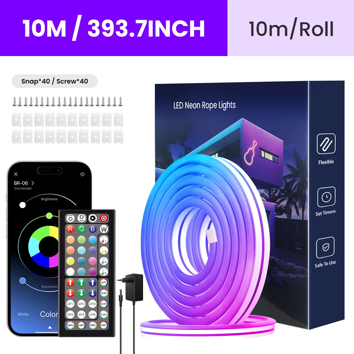 NIESAMOWITY KLIMAT NA JEDNO KLIKNIĘCIE W TWOIM POKOJU!
💡 **LED Taśmy – stwórz klimat w kilka sekund!**

Zmień każde pomieszczenie w nowoczesną, kolorową przestrzeń 🌈
Łatwy montaż, pilot lub aplikacja, milion
