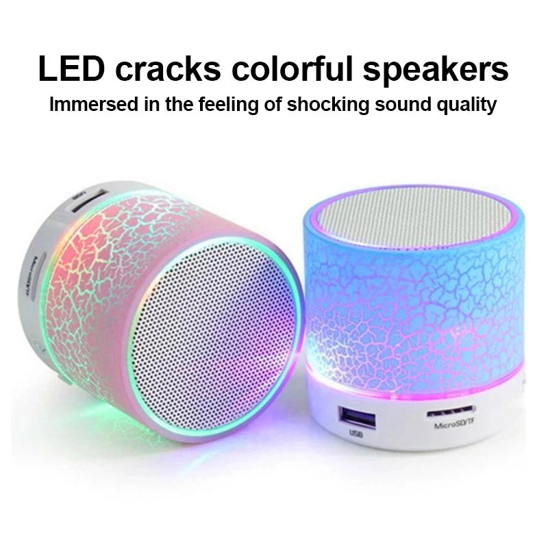 Mini Portable Wireless Bluetooth Speaker Sound Music Box Blutooth With LED Lights For PC Phone Subwoofer Bluetooth HiFi Speaker