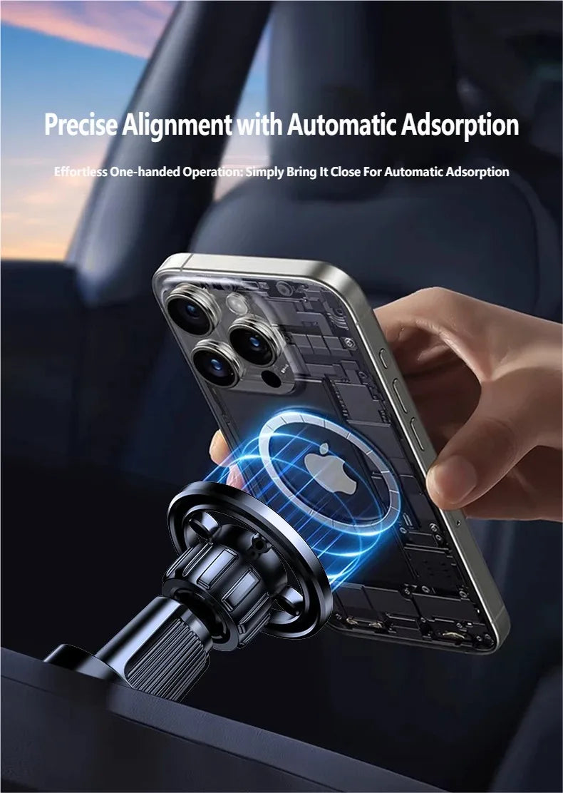 Magnetic Car Phone Mount in Car Phone Holder Air Vent Magnetic, 17 N52 Magnets Universal Mobile Phone Holders for iPhone/Android