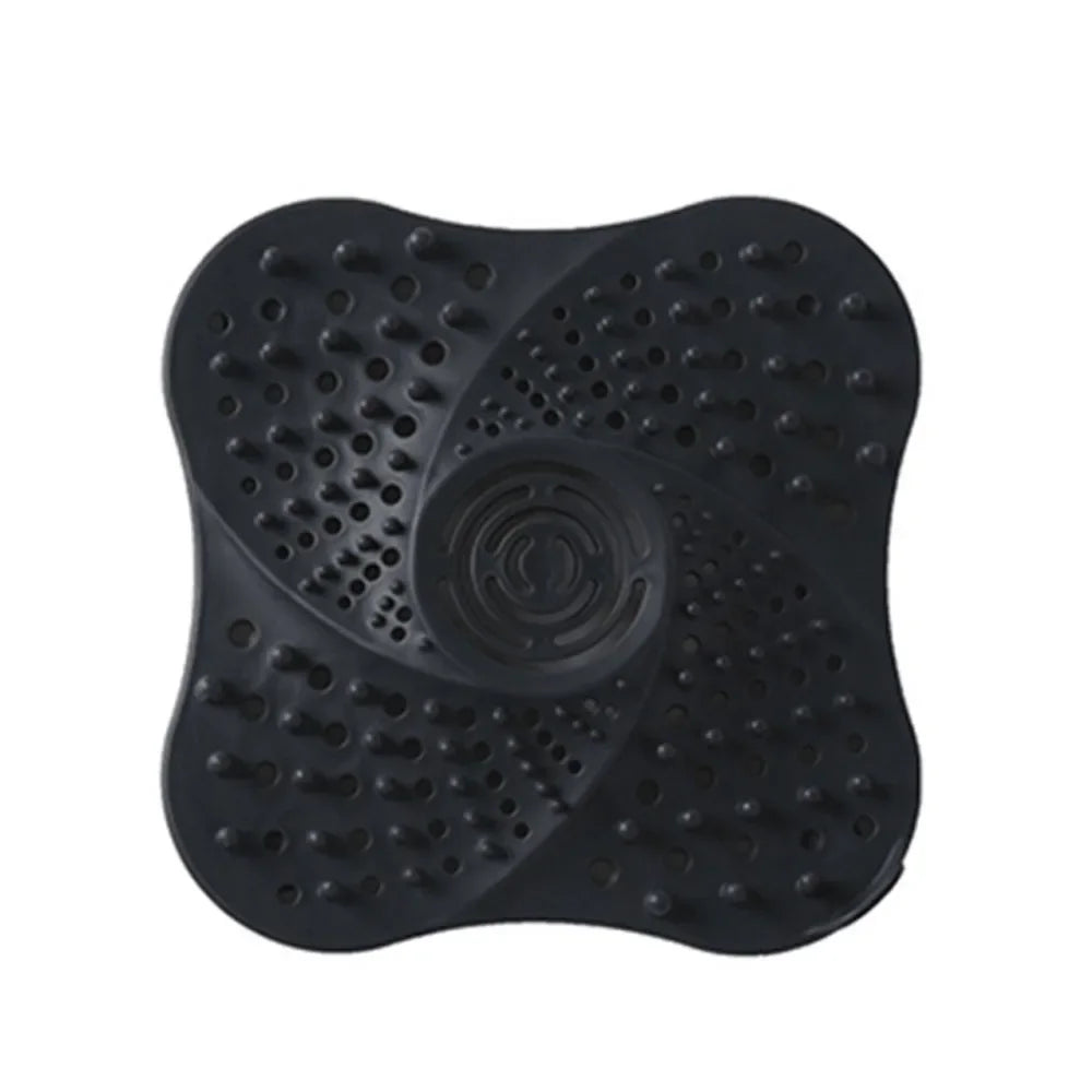 2Pcs Round Silicone Drain Hair Catcher, Kitchen Sink Strainer Bathroom Shower Bath Stopper Drain Cover Hair Trap for Kitchen