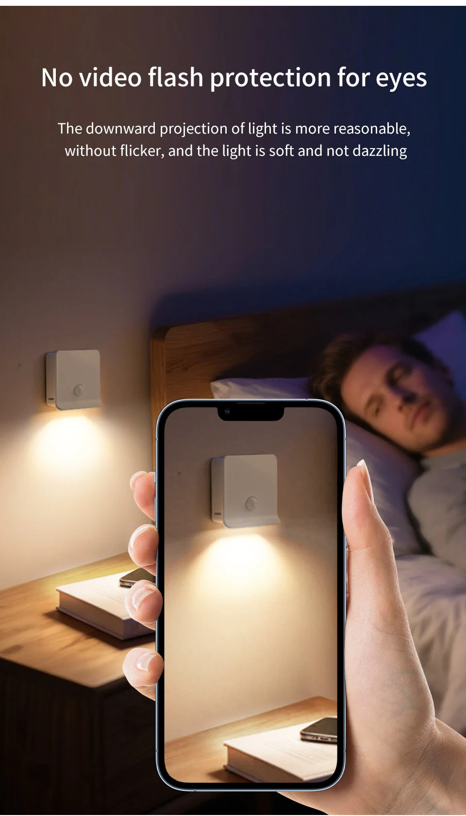 Motion Sensor Led Stair Closet Lights Rechargeable Stick on Anywhere Portable Hallway Bedroom Under Cabinet Kitchen Night Lamp