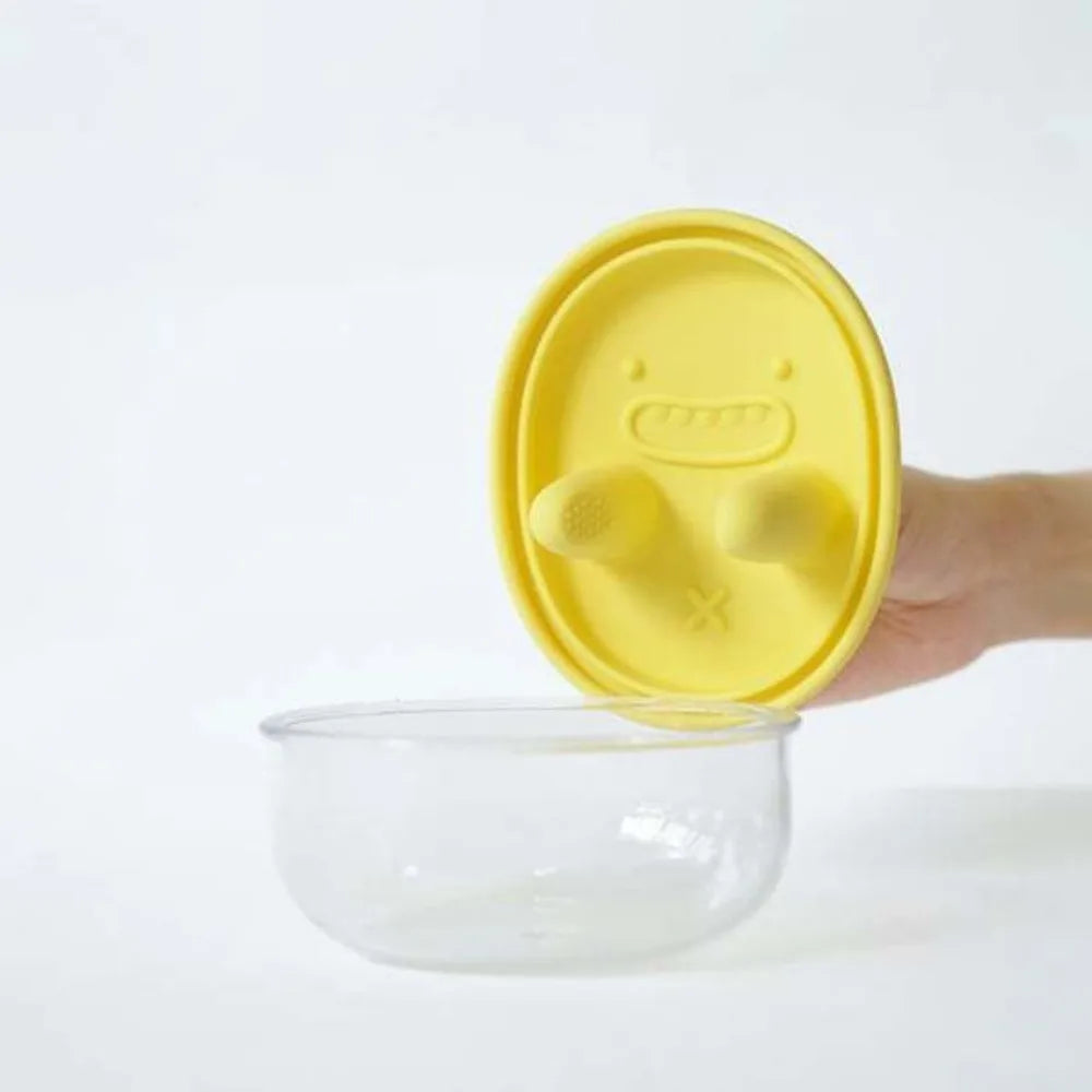 Portable Silicone Lid Snack Storage Box No-Mess Leak-Proof Food Container Reusable Multifunctional Snack Organizer Kitchen