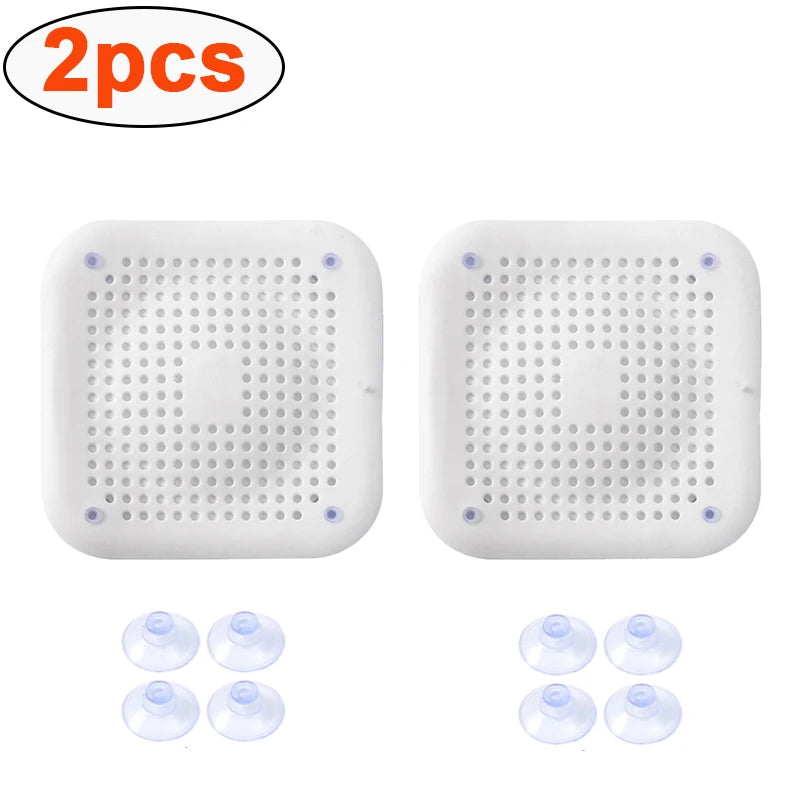 2pcs Silicone Drain Hair Catcher Shower Bathtub Drain Strainer Hair Filter Drain Kitchen Sink Strainer Bathroom Accessories